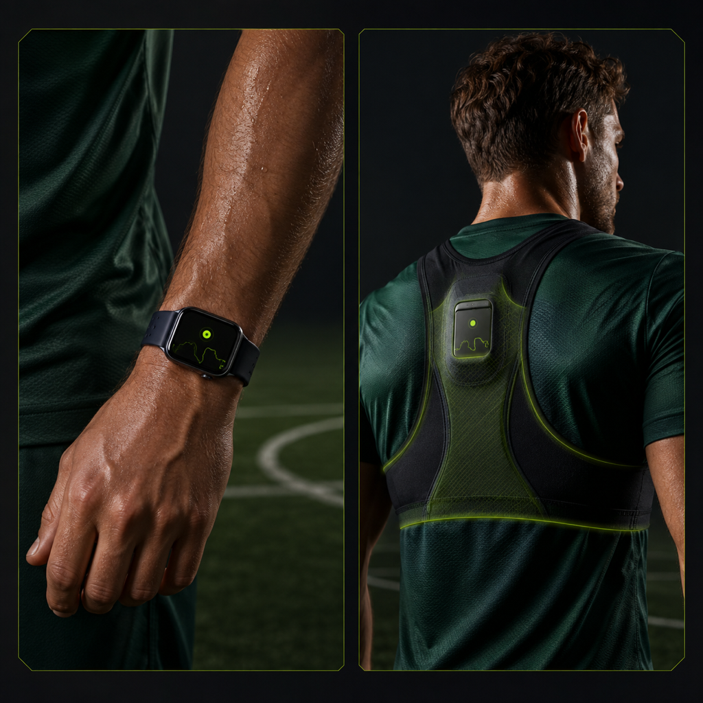 Wear Apple Watch on your wrist to record a football match